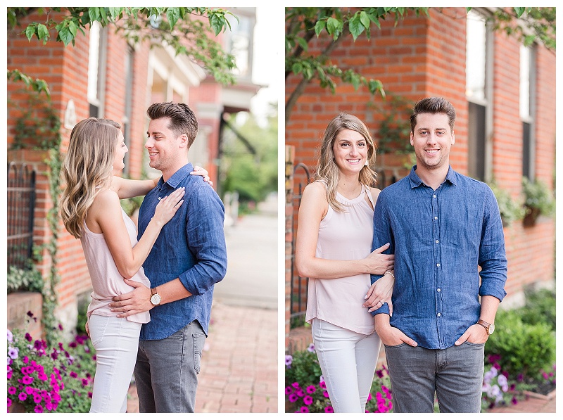 Schiller Park Engagement Session by Belinda Jean Photography in German Village in Columbus Ohio